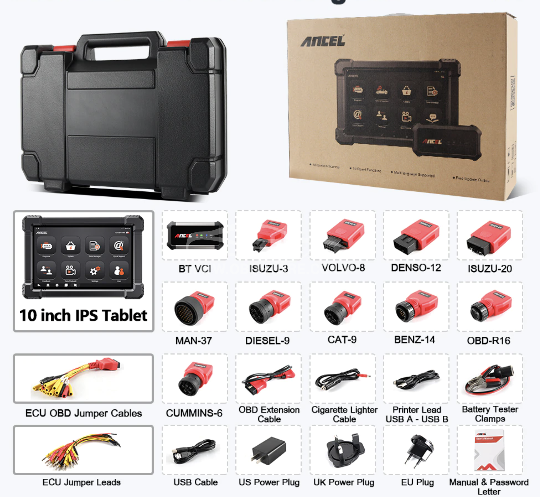 ANCEL X7 Heavy Duty Truck Diagnostic Tool
