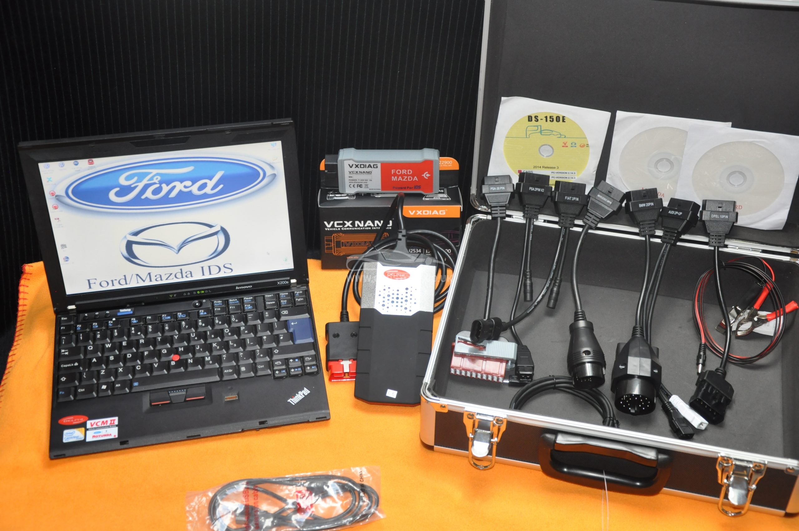 Diagnostic Laptop Kit with VCX IDS for Ford with Delphi DS150E