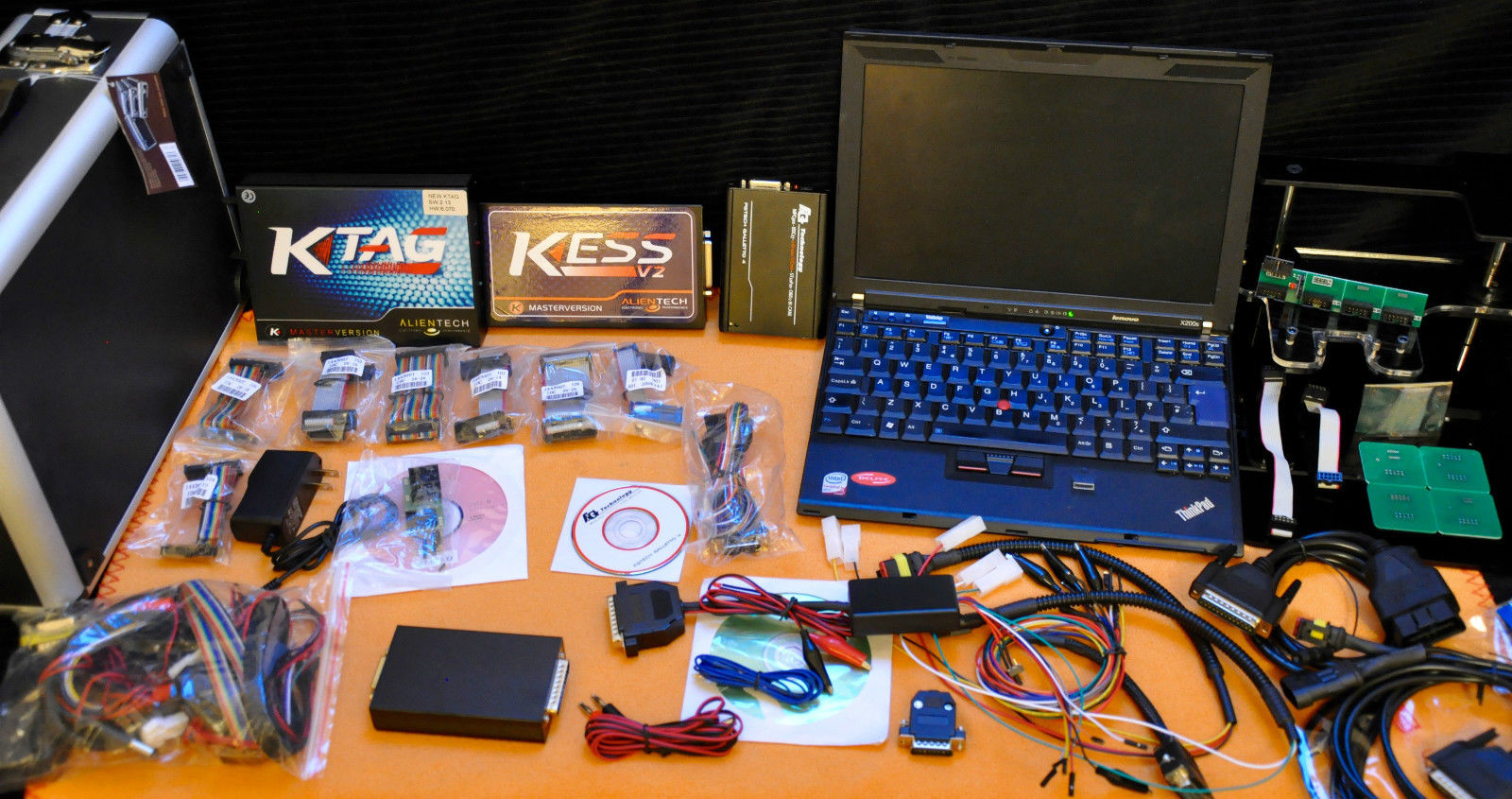 Remapping Auto Tuning BDM laptop with the ultimate setup Kess v2 Master, K-TAG and FG-Tech