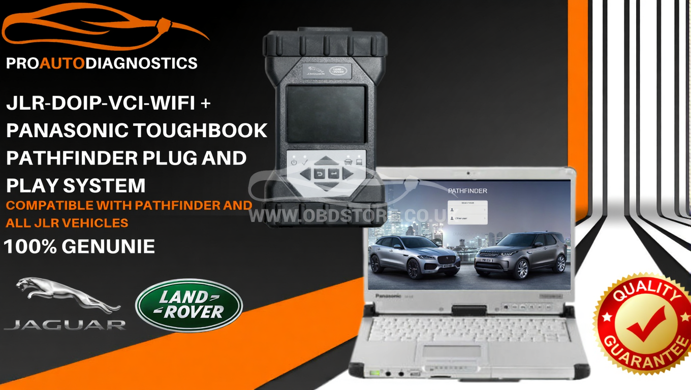 JLR-DOIP-VCI-WiFi + Panasonic Toughbook pathfinder plug and play system