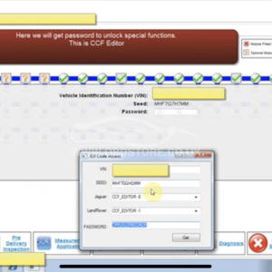 JLR Seed Code Access password