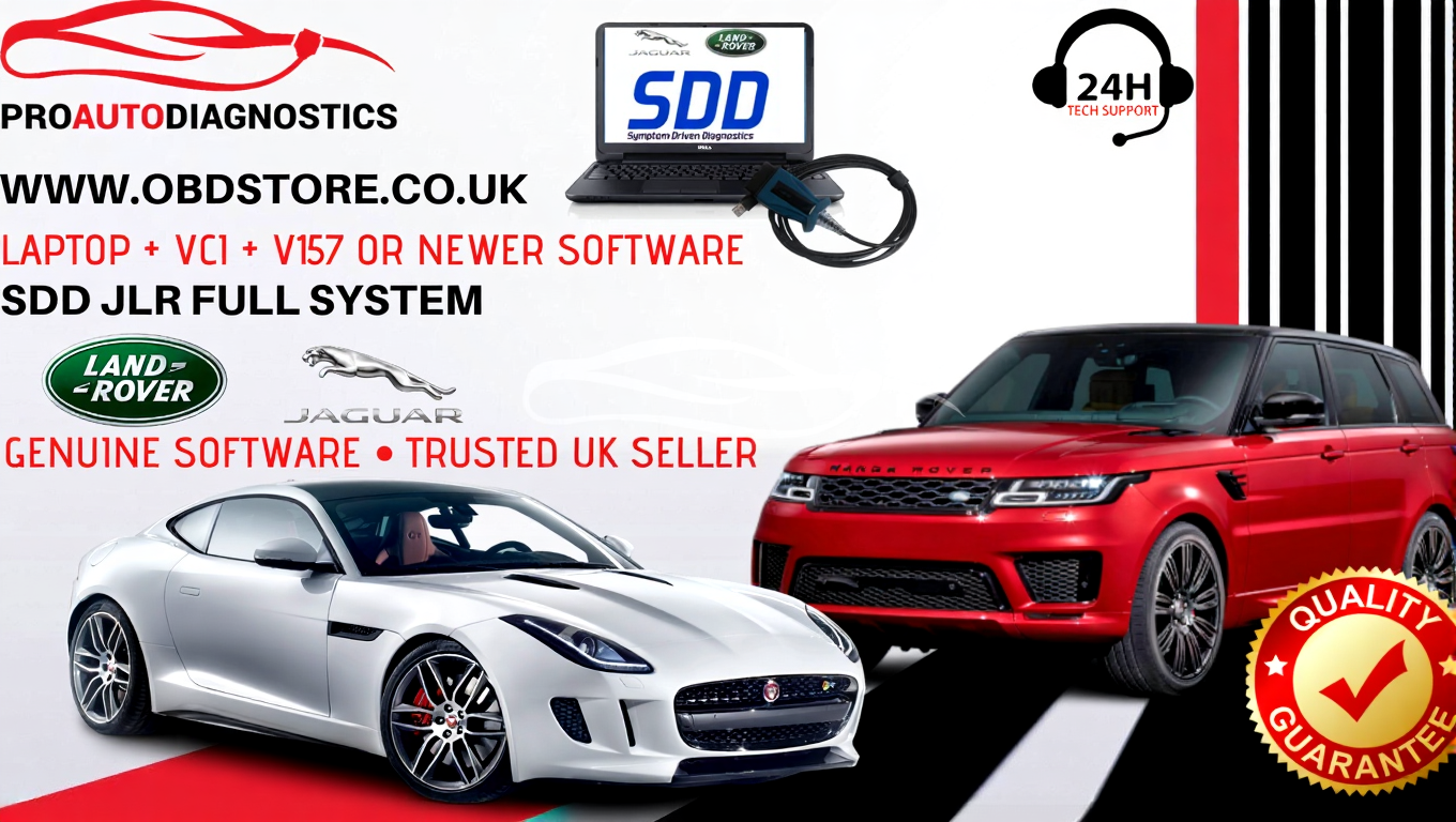 JLR SDD JAGUAR LAND ROVER DIAGNOSTICS LAPTOP Genuine VCI V168